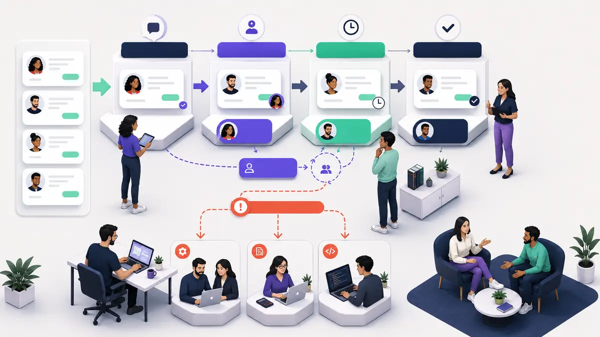 Fluxo de triagem e escalonamento de atendimento entre WhatsApp e Slack