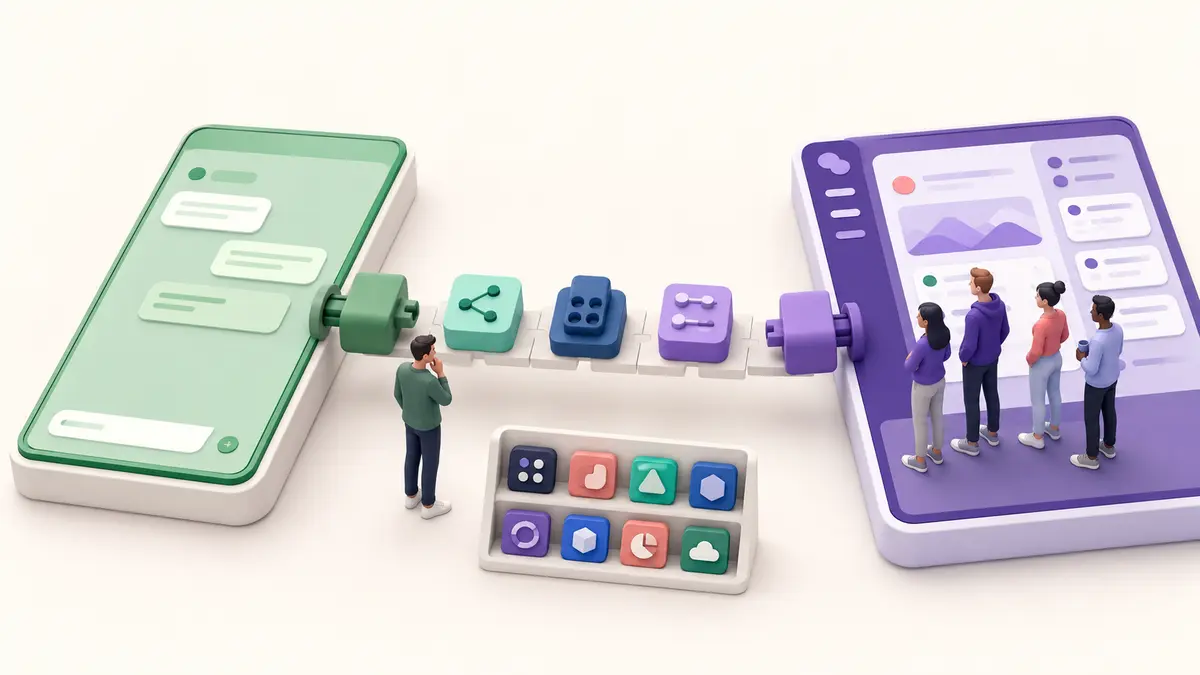 Slack e WhatsApp conectados por aplicativos de terceiros